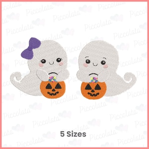 Little Ghost Embroidery Design / Spooky Embroidery Design / Boo Embroidery Design Digital Download for Embroidery Machines / Digital File