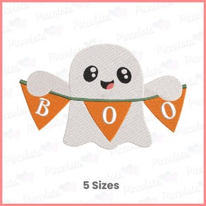 Ghost Embroidery Design / Spooky Embroidery Design / Boo Embroidery Design Digital Download for Embroidery Machines / Digital File