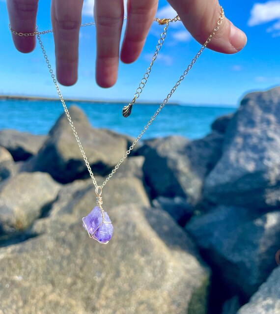 Powerful amethyst necklace discount