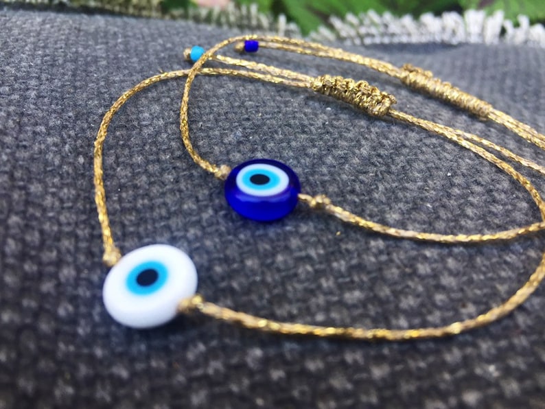 Greek evil eye bracelet gold Evil eye jewelry Greek jewelry Etsy