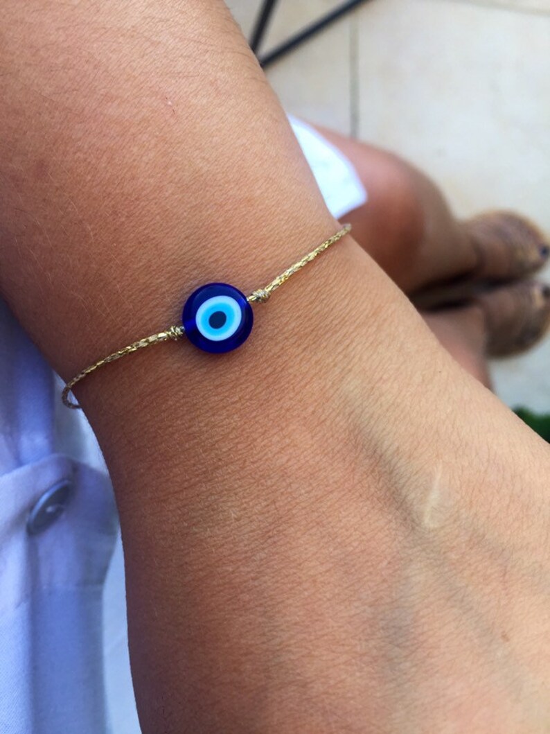 evil eye bracelet real gold