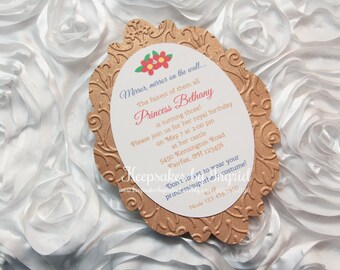 Mirror Invitations, Mirro on the wall invitations, Invitaciones Espejo de Pared- Set of 15