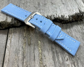 Watch Strap in canvas rollata per Panerai - Handmade in Italy - Ansa 22, 24, 26, 27 mm