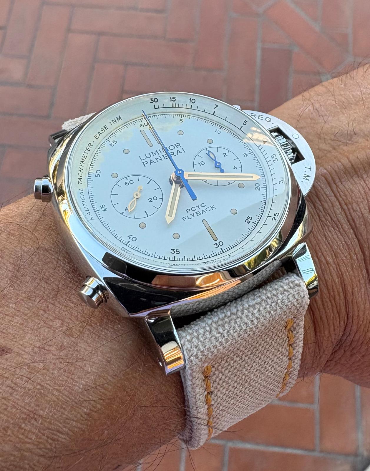 Watch Strap in Rolled Canvas for Panerai Handmade in Italy