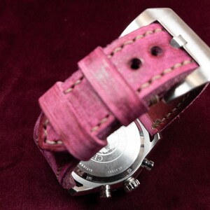 Watch Strap PANERAI compatible 22-24-26-27 mm Vacchetta Italian leather artigianale MADE in ITALY zdjęcie 10