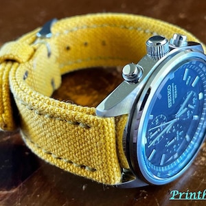Watch Strap in canvas rollata per Panerai - Handmade in Italy - Ansa 22, 24, 26, 27 mm