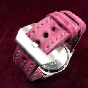 Watch Strap PANERAI compatible 22-24-26-27 mm Vacchetta Italian leather artigianale MADE in ITALY zdjęcie 8