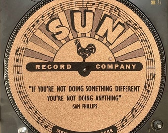 Quercus Suber Cork Turntable Slip Mat | Vinyl | Record | Sun Records | record player | Audiophile slip mat | DJ | Handmade | Free Shipping