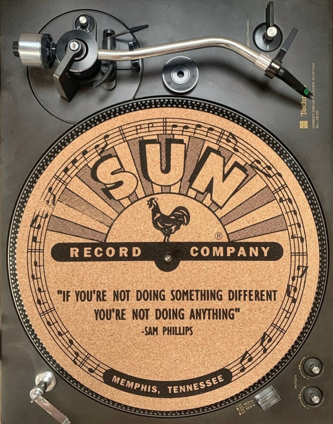 Quercus Suber Cork Turntable Slip Mat Vinyl Record Sun Records Record