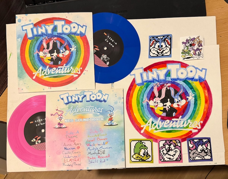Tiny Toon Adventures NES OST Soundtrack 7 inch Vinyl LP (Random Variant) Bild 1