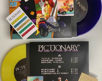 Nintendo NES Vinyl Single Pictionary / BLUE VARIANT / Storage Find / Sold Out / Vinyl Record 7 inch / Unplayed and new / Rare Soundtrack