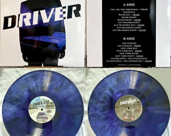 Playstation Vinile DRIVER PS1 / VARIANTE VIOLA / Trova in magazzino / Esaurito / Disco in vinile 12 pollici / Mai riprodotto e nuovo / Colonna sonora rara