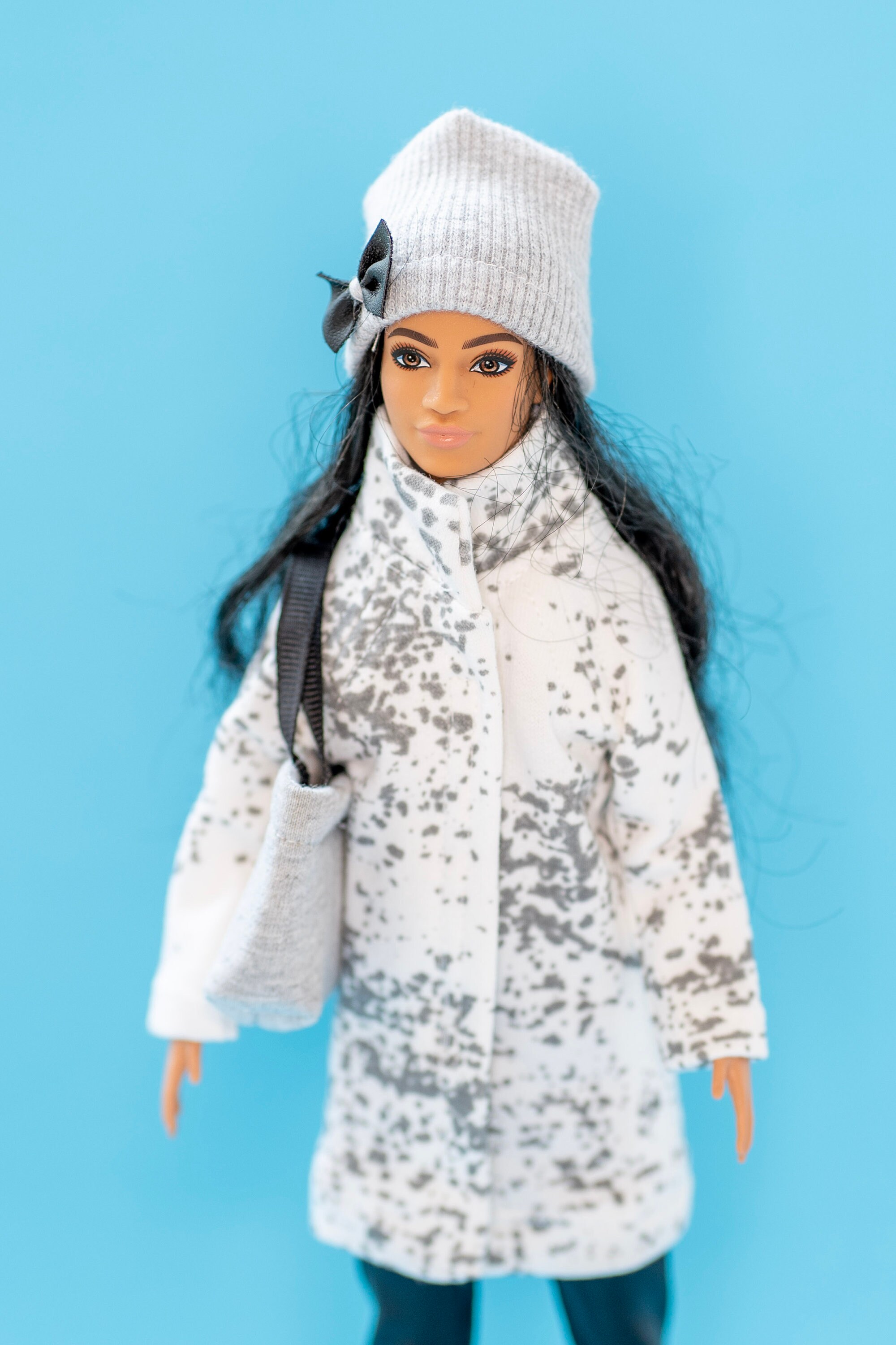 4-teilige Puppenkleidung Set - Hut, Pullover, Tasche, Schuhe Für 17cm Puppen