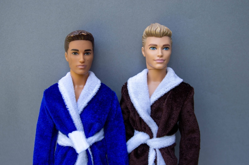 Ken Clothes Ken Doll Bathrobe Barbie Doll Clothes Ken Doll Etsy