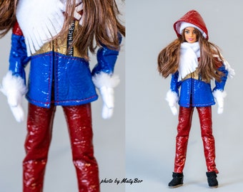 Doll clothes - Set 2 in 1 - Jacket Pants - Ski set - Clothes for 11.5 - 12 inches doll and action figure