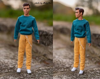 Doll clothes -  Top - Clothes for 12 inches male doll and action figure