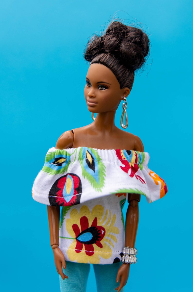 Set 2 in 1 Barbie Top and Pants Barbie Clothes Barbie Doll Etsy