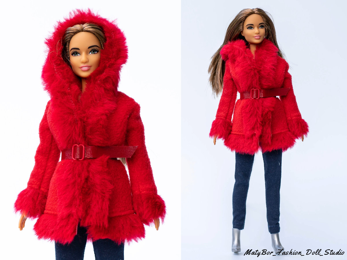 Doll clothes - Doll jacket - Clothes for 11.5 inches doll Action figure Doll clothing Coat doll coat Made to move Fashionistas Doll coat