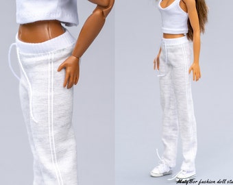 Doll clothes - pants - Clothes for 12 inches doll and 1/6 scale action figure  Curvy and original body type doll