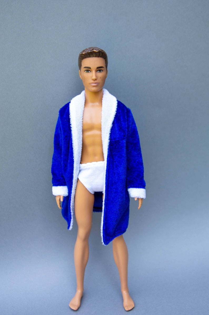 Ken Clothes Ken Doll Bathrobe Barbie Doll Clothes Ken Doll Etsy