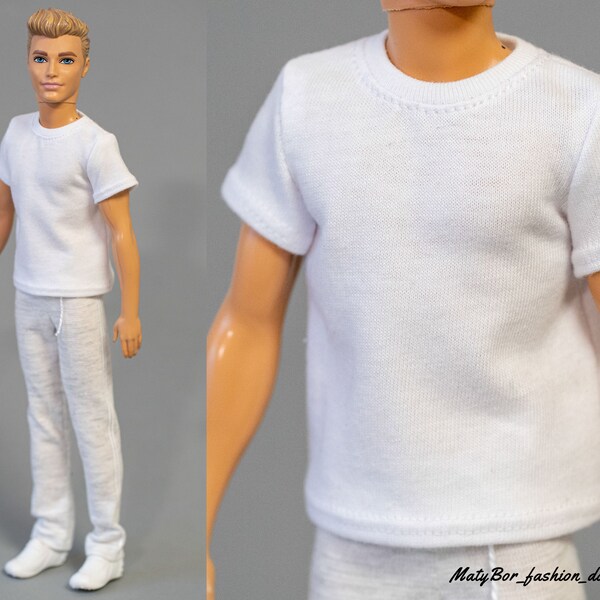 Doll clothes - T-shirt - Clothes for 12 inches male doll and 1/6 scale action figure