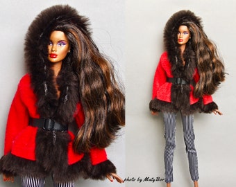 Doll clothes - Doll jacket - Clothes for 11.5 inches doll Action figure Doll clothing Coat doll coat Made to move Fashionistas Doll coat