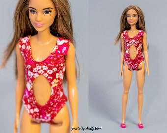 Doll clothes - swim suit / monokini - Clothes for 11.5 inches doll and action figure Outfit Fashions for dolls