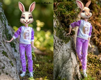 Doll clothes - Set 2 in 1  -  Top and Pants - Clothes for doll 11.5 inches doll and action figure Outfits Fashions for doll