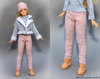 Doll clothes  - jacket - Clothes for 12 inches doll and action figure Doll outfit Fashions for doll Curvy body Original body