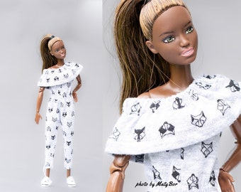 Doll clothes - jumpsuit - Clothes for 11.5 - 12 inches doll and 1/6 scale action figure Outfit Fashions for dolls