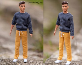 Doll clothes -  Top - Clothes for 12 inches male doll and action figure