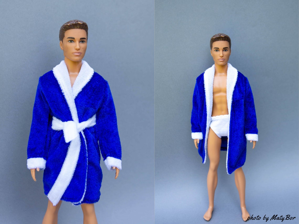 Ken clothes Ken doll bathrobe Barbie doll clothes Ken doll Etsy