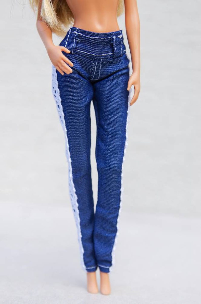 Barbie clothes Barbie jeans Barbie denim Doll pants Fashion | Etsy