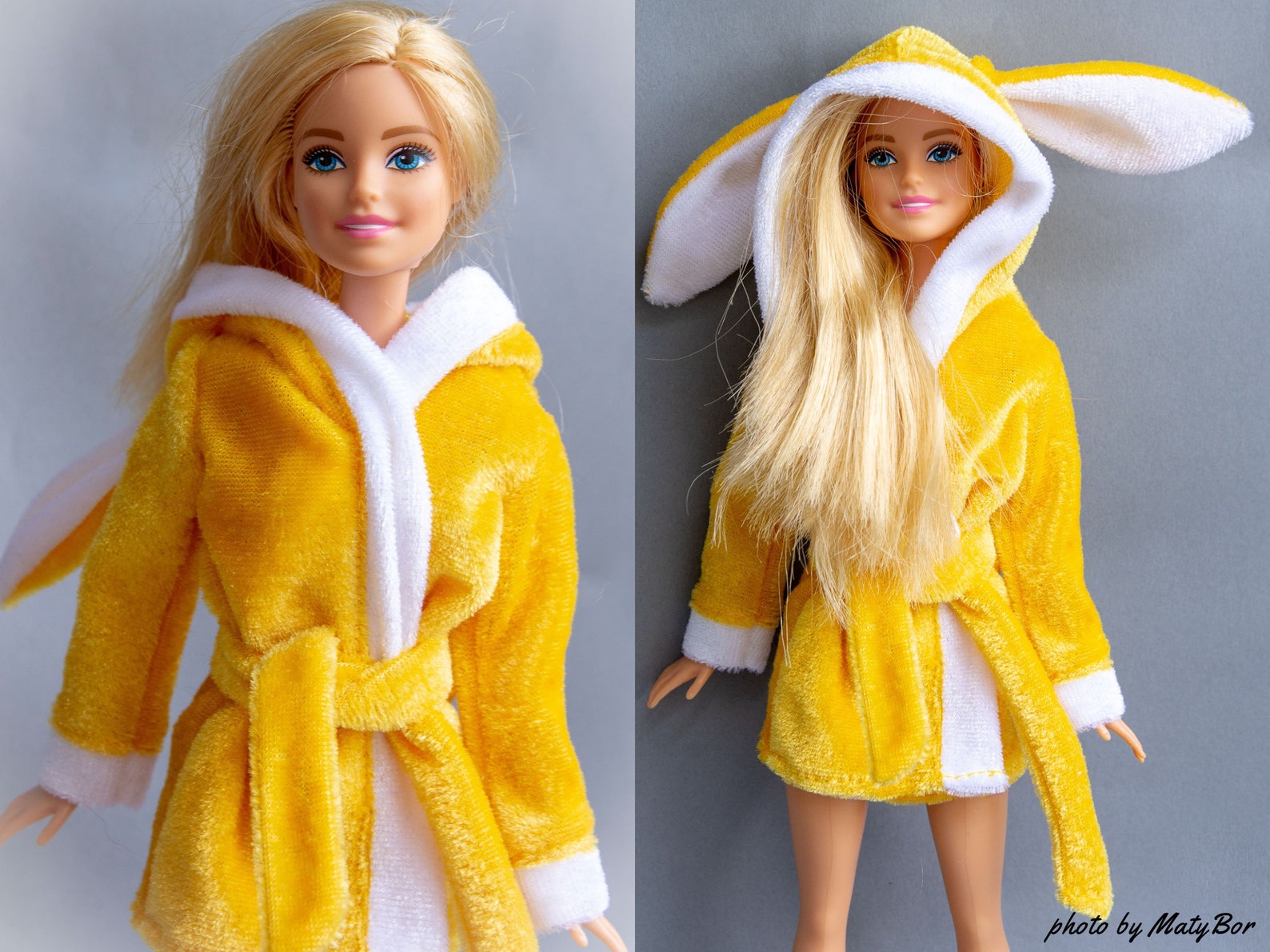 Barbie Clothes Barbie Bathrobe Rabbit Ears Curvy Barbie Etsy