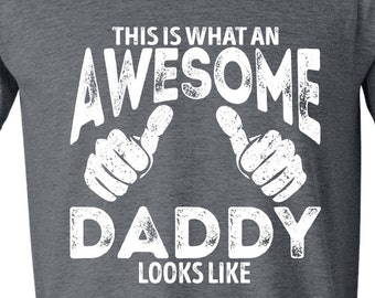 New Dad Shirt - Best Daddy Ever Cotton T Shirt - Father's Day Shirt Gift GRAY DADDY