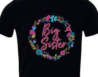 Big Sister - Cute Kids Shirt, Sibling Gift