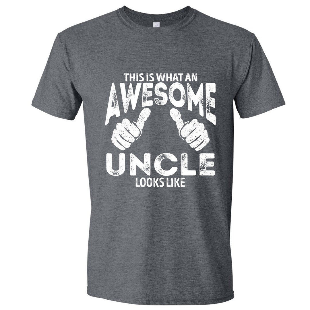 Awesome Uncle Shirt, Uncle Shirt, Uncle T-shirt, Cool Family Shirt ...