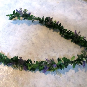NEW Miniature doll/dollhouse/trellis/patio Wisteria blossom 17&quot; wired leaf vine