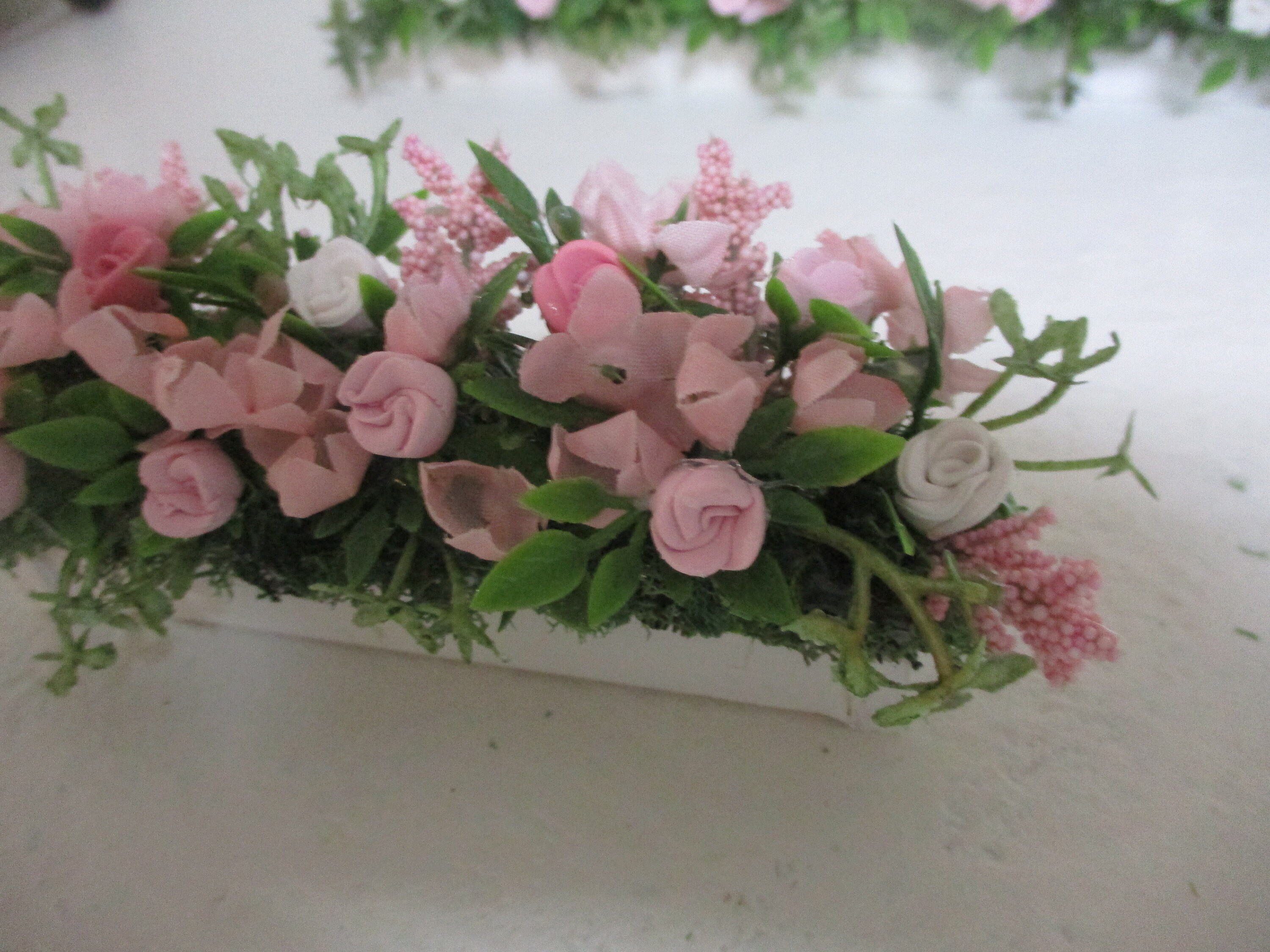 Miniature Dollhouse Floral Window Box/ Polymer Roses & Silk Flowers - Etsy