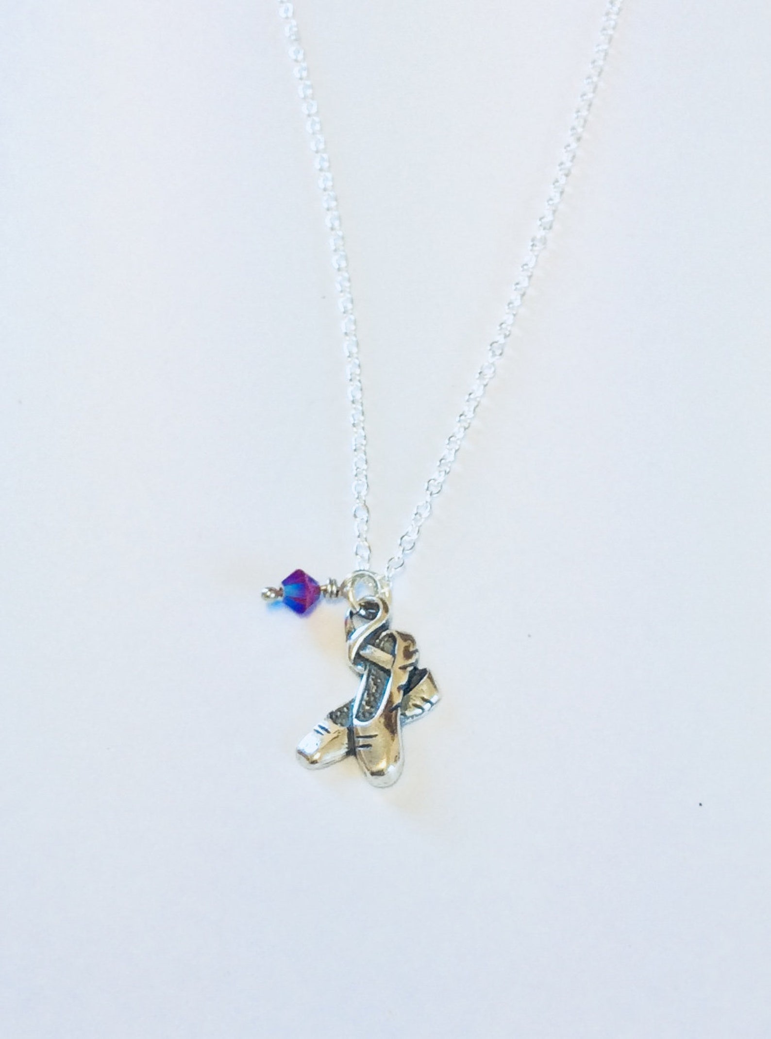 handmade ballerina shoes pendant, solid sterling silver pendant, ballet shoes pendant, silver nest wrapped bead, free chain, psy handmade ballerina shoes pendant, solid sterling silver pendant, ballet shoes pendant, silver nest wrapped bead, free chain, psy