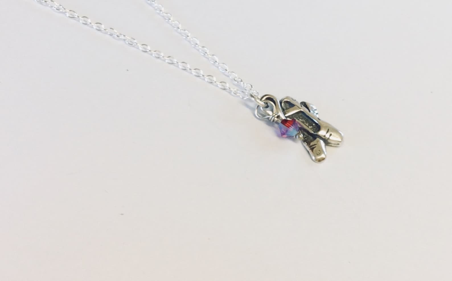 handmade ballerina shoes pendant, solid sterling silver pendant, ballet shoes pendant, silver nest wrapped bead, free chain, psy handmade ballerina shoes pendant, solid sterling silver pendant, ballet shoes pendant, silver nest wrapped bead, free chain, psy