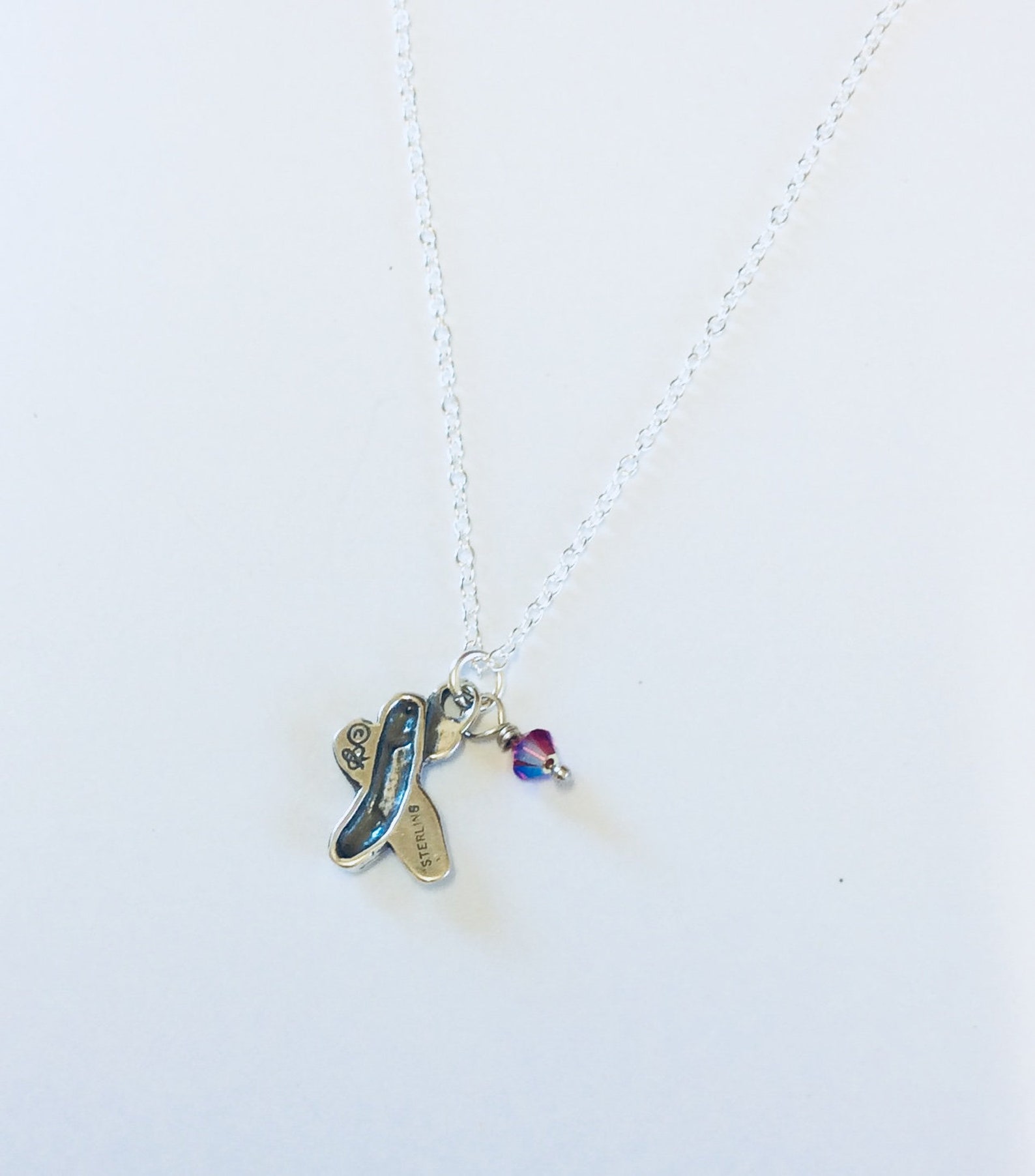 handmade ballerina shoes pendant, solid sterling silver pendant, ballet shoes pendant, silver nest wrapped bead, free chain, psy handmade ballerina shoes pendant, solid sterling silver pendant, ballet shoes pendant, silver nest wrapped bead, free chain, psy