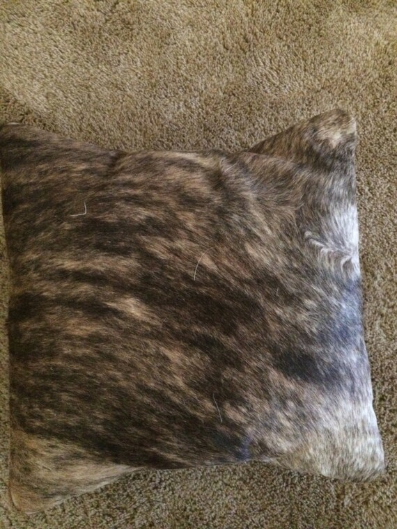 Cow Hide Pillow Etsy
