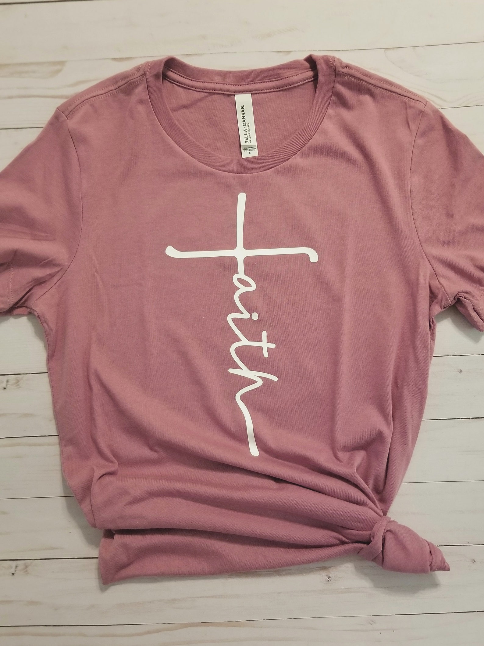 Faith Iron on Transfer Religious Shirt Transfers Cross Etsy