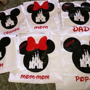 Disney Iron on Transfers for Shirts, Disney World Family Shirts, Disney ...