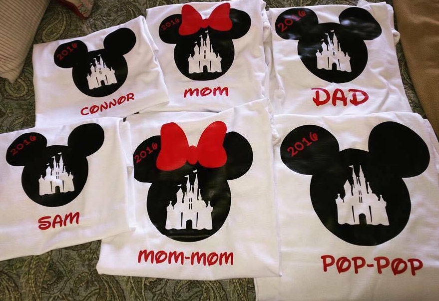 Disney Characters Iron On Transfer For T-Shirt & Other Light Color