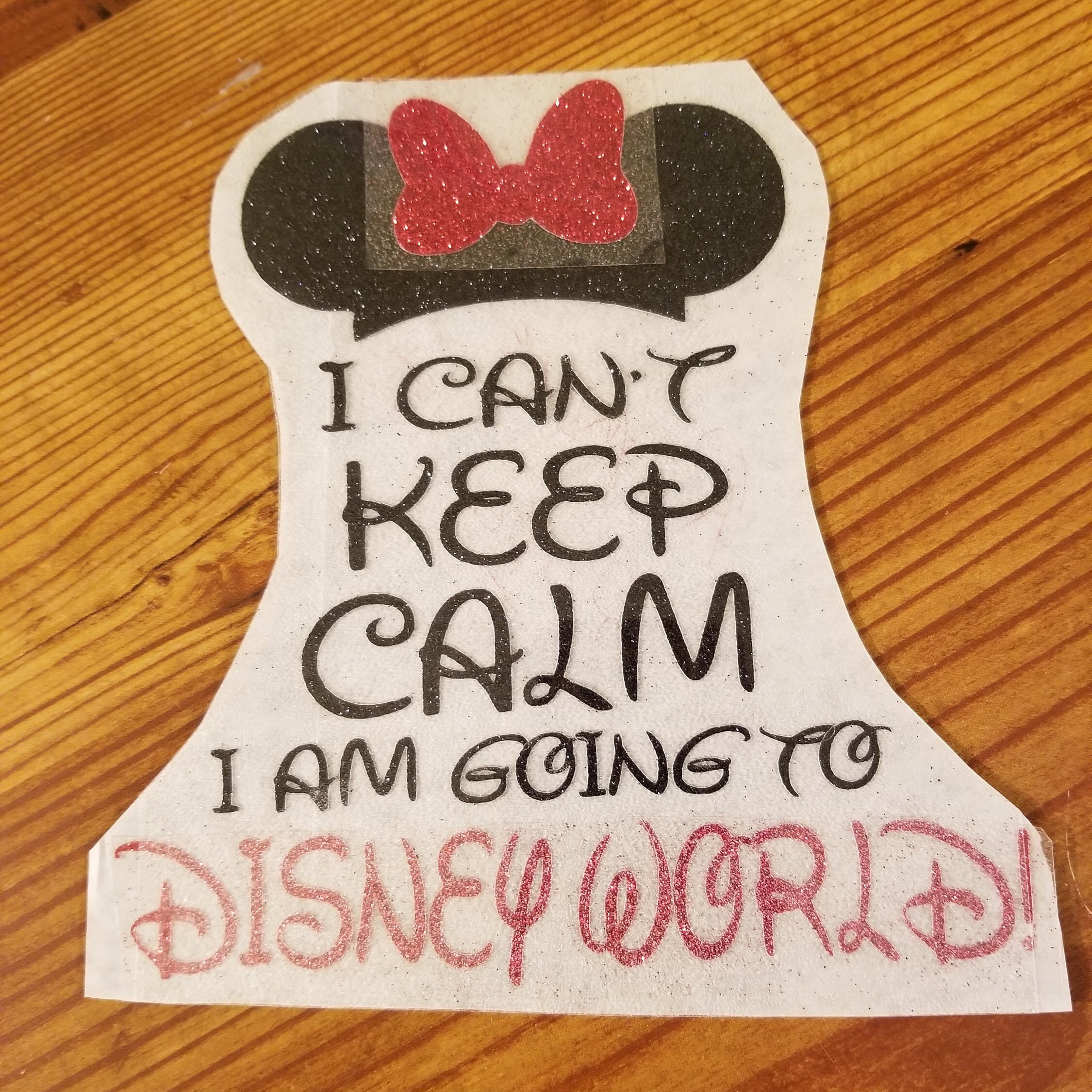 Disney Iron On Decal Disney Vinyl Iron On Disney World | Etsy