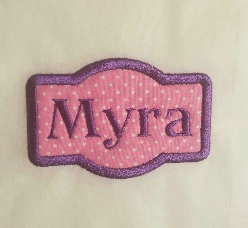 Ironon name patch sewon patch patch for backpack sew on Etsy