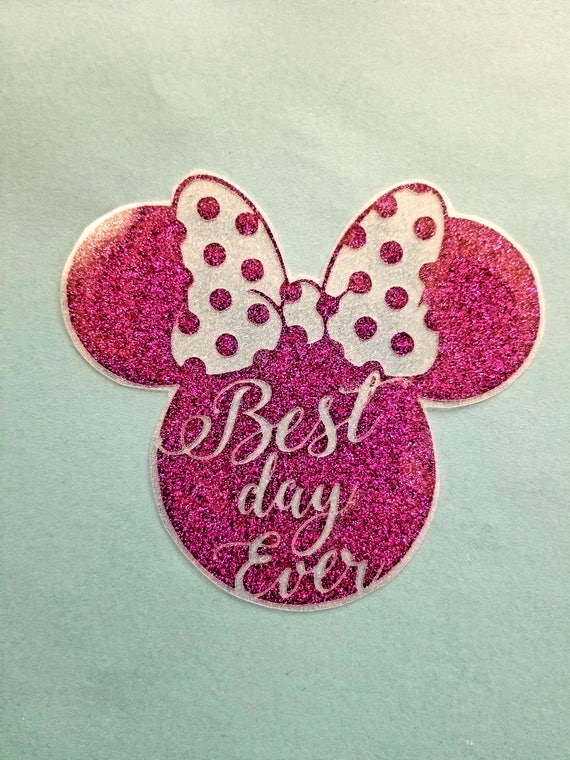 Disney Iron on Decal Disney Vinyl Iron On Disney World | Etsy