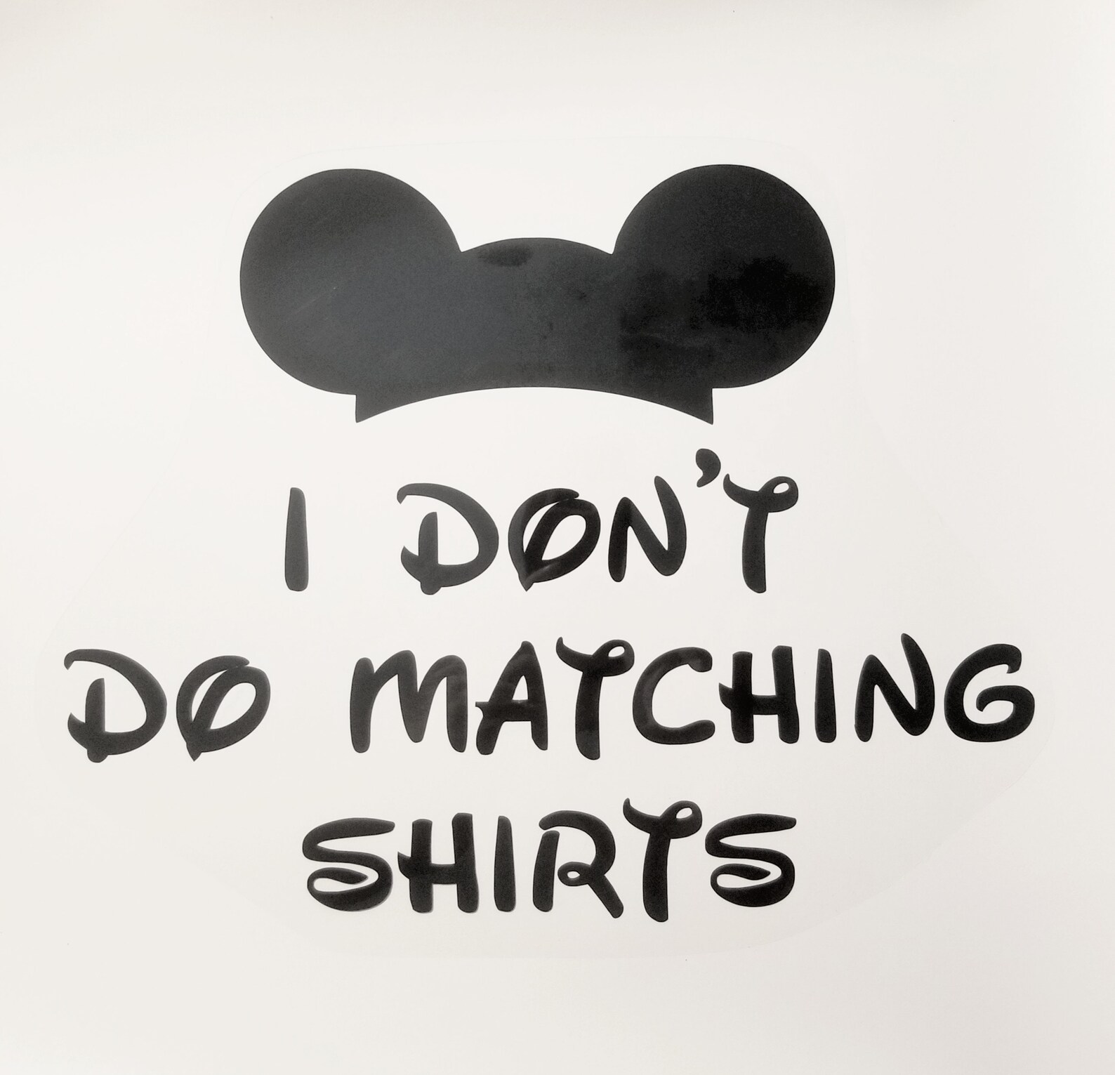 Disney Iron on Decal Disney Vinyl Iron On Disney World - Etsy